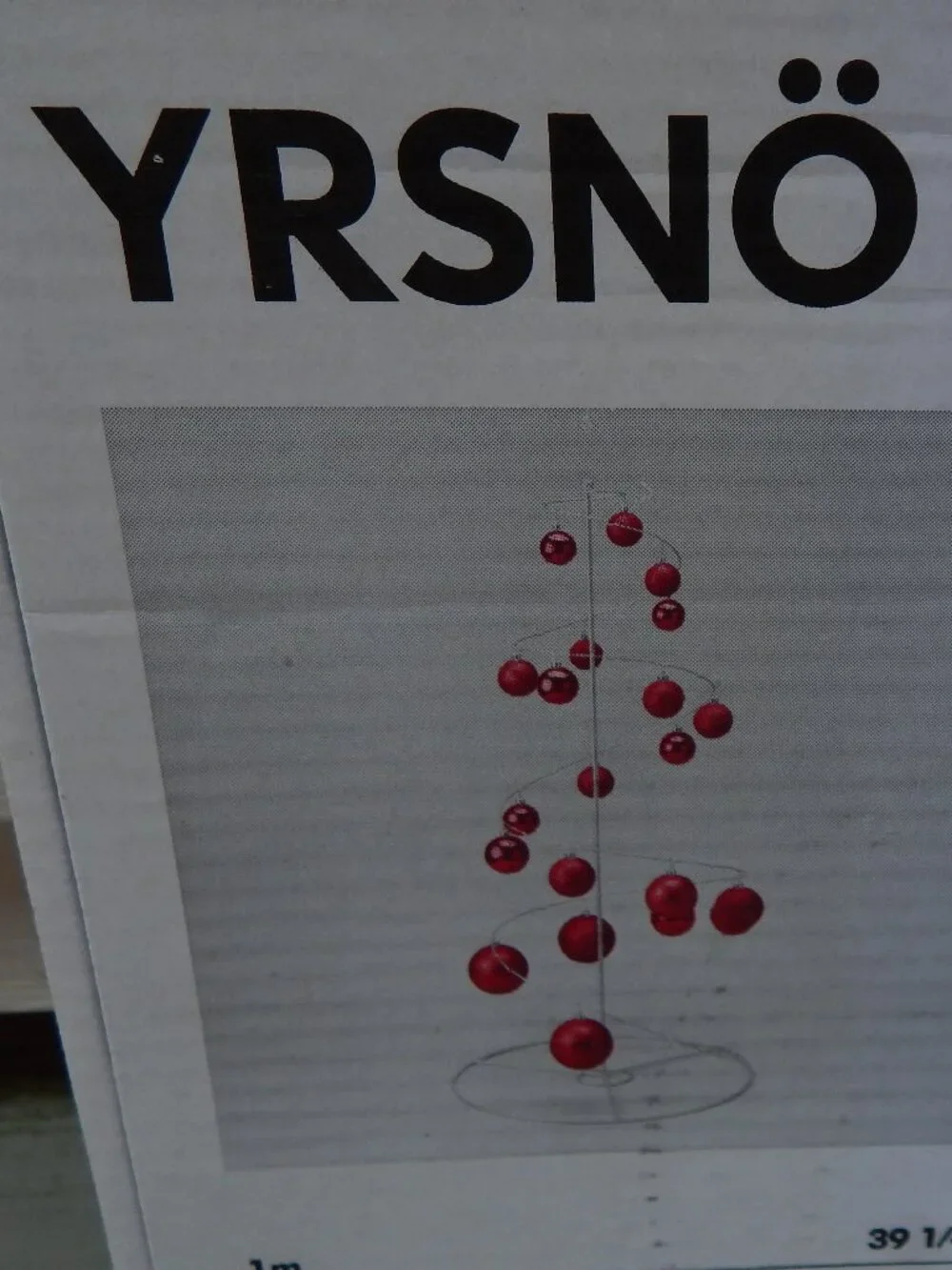Ikea YRSNO Spiral Christmas Tree Ornament Display Modern 39